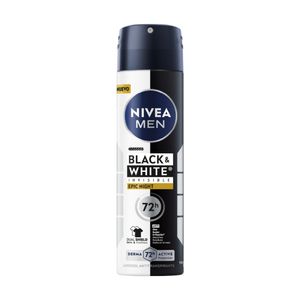 Desodorante Nivea Deo Blackwhite Invisible Epic Night Male Spray Tubo x 150 ml