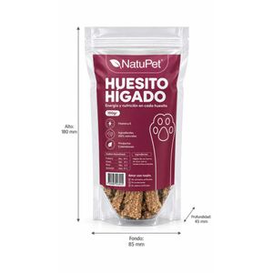 Snack Natupet Huesito Higado Energi*100 g