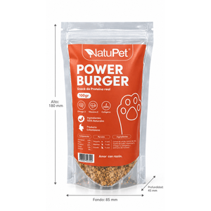 Snack Natupet Powerburger Prot Real*100 g