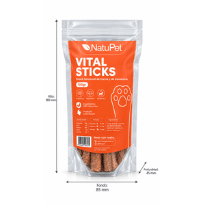 Snack Natupet Vital Sticks Carne/Za*100 g